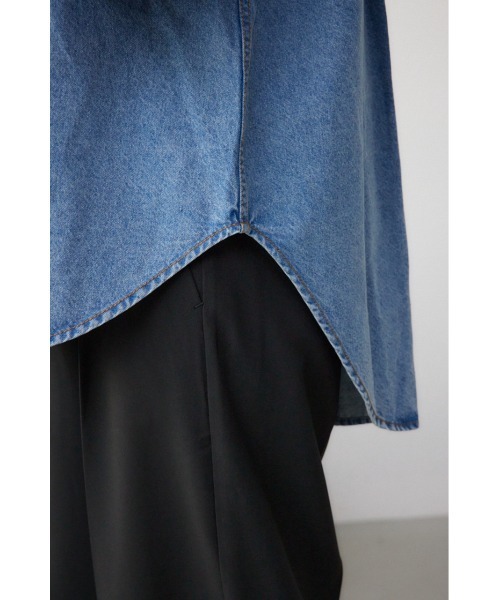 AZUL by moussy(アズールバイマウジー)の「ルーズポケットシャツ(シャツ/ブラウス・レディース・ブラック/ブラック系その他2/ブルー・FREE)」の10枚目の写真