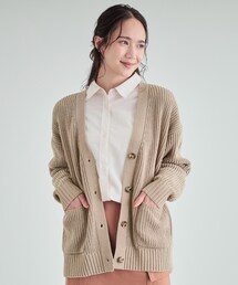 SHOO・LA・RUE | 【高レビュー/洗える】ポケット付きが嬉しい ざっくり編み Vネックカーディガン(カーディガン/ボレロ)