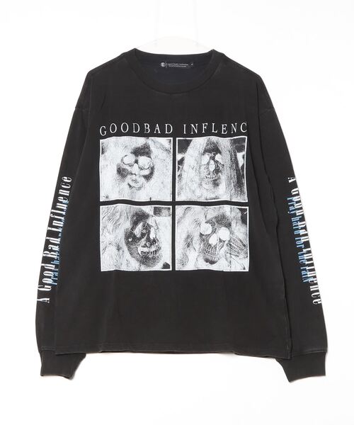 【セール】A GOOD BAD INFLUENCE/ア・グッド・バッド・インフルエンス/ZEPP SKULL FACE L/SLEEVE TEE（Tシャツ/カットソー）｜ROYAL FLASH（ロイヤルフラッシュ）
