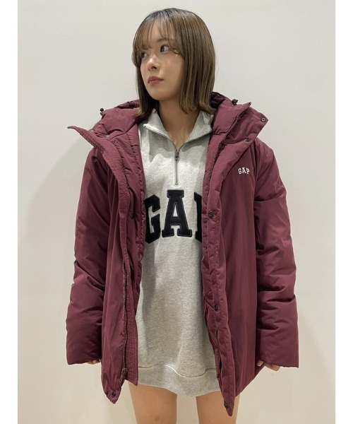 GAP（ギャップ）の「リラックス GAPロゴ ハーフジップ スウェット・トレーナー（スウェット・メンズ・ブラック/ライトグレー・L/M/XL/S/XS）」の13枚目の写真