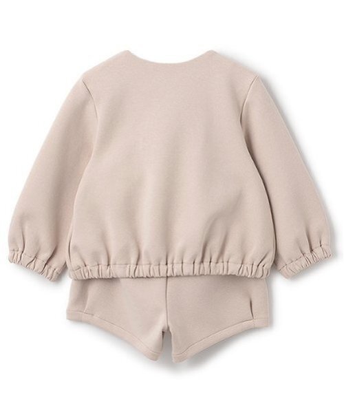 petit main(プティマイン)の「【リンク】リボンカットセットアップ(キッズ)(セットアップ・キッズ・ネイビー/ライトベージュ・80cm/90cm/100cm/110cm/120cm/130cm)」の4枚目の写真