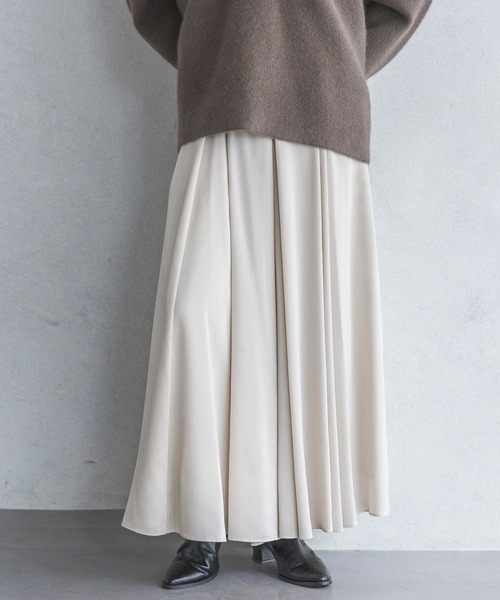 A part by（アパートバイ）の「ラメフレアスカート（スカート・レディース・ベージュ/ライトグレー/ブラック・SMALL/MEDIUM）」の9枚目の写真