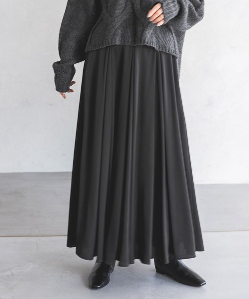 A part by（アパートバイ）の「ラメフレアスカート（スカート・レディース・ベージュ/ライトグレー/ブラック・SMALL/MEDIUM）」の15枚目の写真