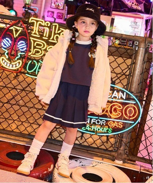 X-girl Stages（エックスガールステージス）の「ロゴルーズソックス（ソックス/靴下・キッズ・オフホワイト・13-15cm/15-17cm/17-19cm/19-21cm）」の10枚目の写真