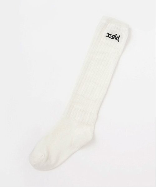 X-girl Stages（エックスガールステージス）の「ロゴルーズソックス（ソックス/靴下・キッズ・オフホワイト・13-15cm/15-17cm/17-19cm/19-21cm）」の11枚目の写真