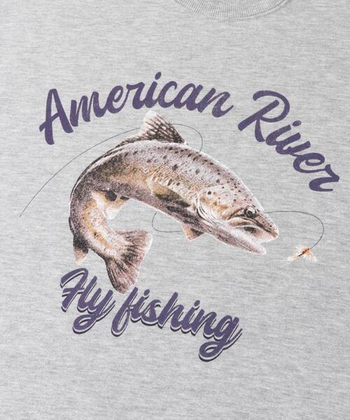 ITEMS URBANRESEARCH（アイテムズ アーバンリサーチ）の「クルーネックスエット fishing（スウェット・メンズ・ブラック/グレー/オートミール・MEDIUM/LARGE）」の21枚目の写真