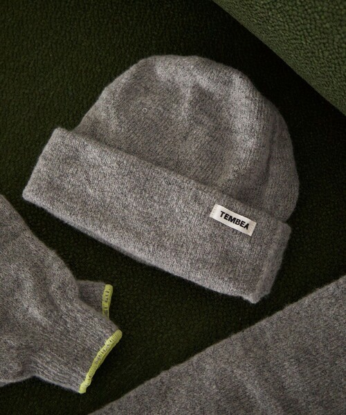 TEMBEA（テンベア）の「TEMBEA/テンベア KNIT CAP（ニットキャップ/ビーニー・メンズ・チャコールグレー/グレー/ブラウン系その他/ライトグレー・ONE SIZE）」の3枚目の写真