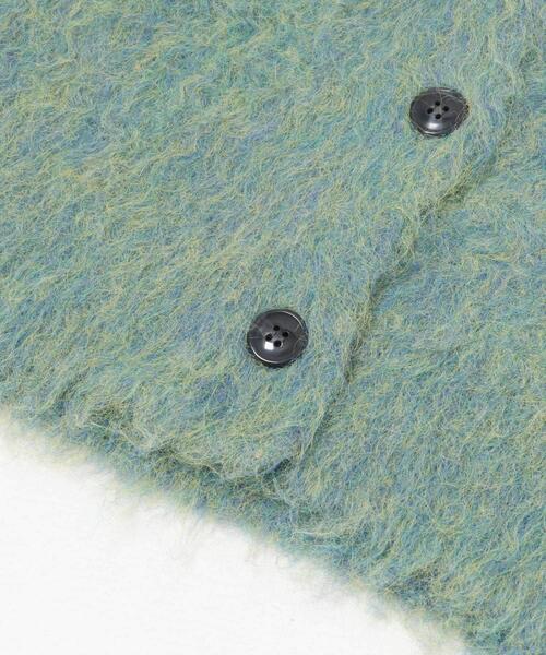 ITEMS URBANRESEARCH（アイテムズ アーバンリサーチ）の「ミックスシャギーカーディガン（ニット/セーター・レディース・グリーン/ベージュ/パープル・FREE）」の15枚目の写真