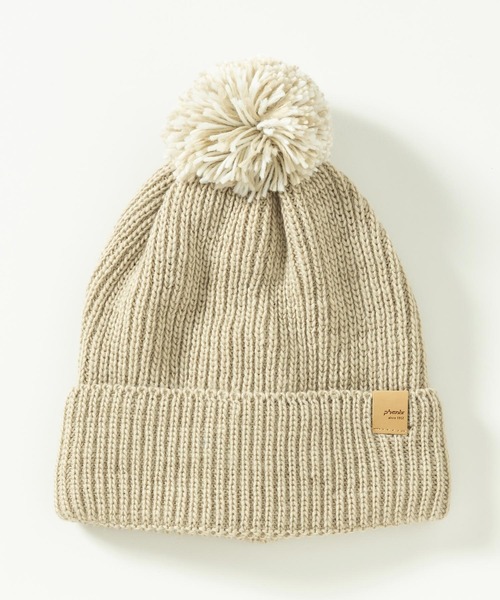 phenix(フェニックス)の「phenix(フェニックス)Mix Pompon Knit Watch ミックスポンポンニットハット/ニットキャップ レディース/ニット帽/スキー/ビーニー(ニットキャップ/ビーニー・レディース・ブラック/ターコイズブルー/ベージュ/ホワイト/ブラウン・ONE SIZE)」の4枚目の写真