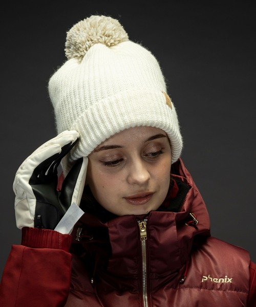 phenix(フェニックス)の「phenix(フェニックス)Mix Pompon Knit Watch ミックスポンポンニットハット/ニットキャップ レディース/ニット帽/スキー/ビーニー(ニットキャップ/ビーニー・レディース・ブラック/ターコイズブルー/ベージュ/ホワイト/ブラウン・ONE SIZE)」の16枚目の写真