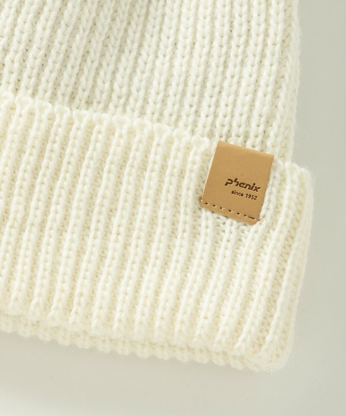 phenix(フェニックス)の「phenix(フェニックス)Mix Pompon Knit Watch ミックスポンポンニットハット/ニットキャップ レディース/ニット帽/スキー/ビーニー(ニットキャップ/ビーニー・レディース・ブラック/ターコイズブルー/ベージュ/ホワイト/ブラウン・ONE SIZE)」の6枚目の写真