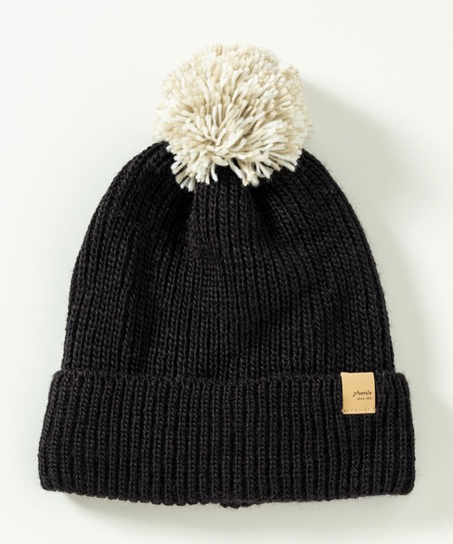 phenix(フェニックス)の「phenix(フェニックス)Mix Pompon Knit Watch ミックスポンポンニットハット/ニットキャップ レディース/ニット帽/スキー/ビーニー(ニットキャップ/ビーニー・レディース・ブラック/ターコイズブルー/ベージュ/ホワイト/ブラウン・ONE SIZE)」の7枚目の写真