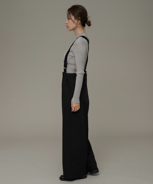 URBAN RESEARCH Sonny Label（アーバンリサーチサニーレーベル）の「サスペンダー付きタックパンツ（その他パンツ・レディース・グレー/ブラック・36/38）」の11枚目の写真