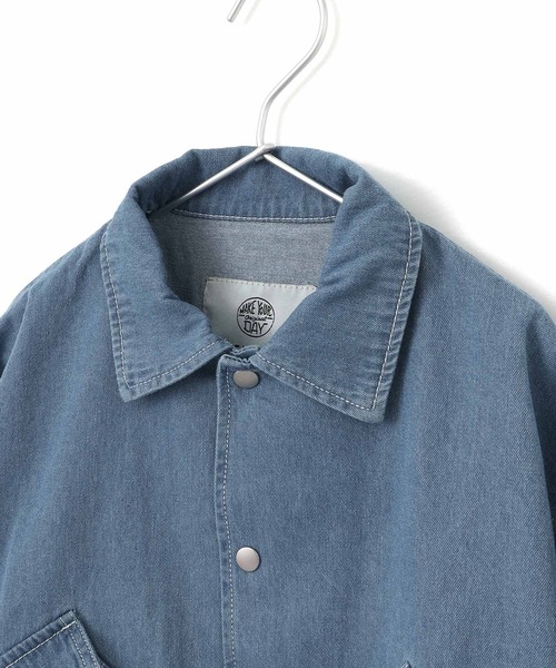 MAKE YOUR DAY（メイクユアデイ）の「デニムジャケット■150.160cm（デニムジャケット・キッズ・ネイビー/ブルー・150/160）」の10枚目の写真