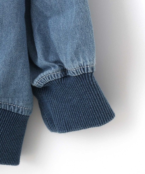 MAKE YOUR DAY（メイクユアデイ）の「デニムジャケット■150.160cm（デニムジャケット・キッズ・ネイビー/ブルー・150/160）」の4枚目の写真