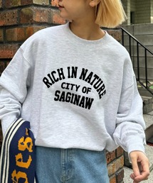 CIAOPANIC TYPY | 【ユニセックス】フロッキーロゴビックシルエットプリントスウェット(Tシャツ/カットソー)