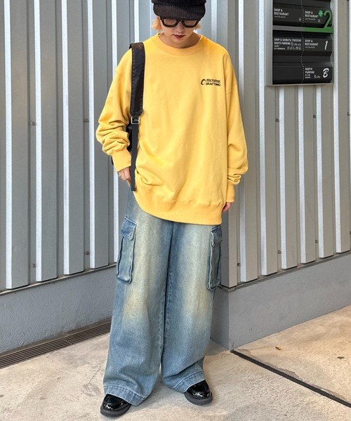 CIAOPANIC TYPY（チャオパニックティピー）の「フロッキーロゴリントスウェット（Tシャツ/カットソー・レディース・グレー/ブラック/グリーン/イエロー・MEDIUM/LARGE）」の12枚目の写真