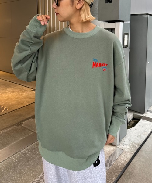 CIAOPANIC TYPY（チャオパニックティピー）の「フロッキーロゴリントスウェット（Tシャツ/カットソー・レディース・グレー/ブラック/グリーン/イエロー・MEDIUM/LARGE）」の9枚目の写真