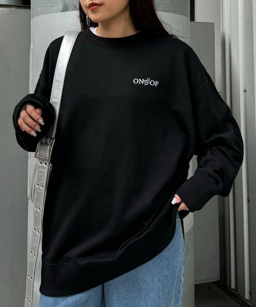 CIAOPANIC TYPY（チャオパニックティピー）の「フロッキーロゴリントスウェット（Tシャツ/カットソー・レディース・グレー/ブラック/グリーン/イエロー・MEDIUM/LARGE）」の18枚目の写真