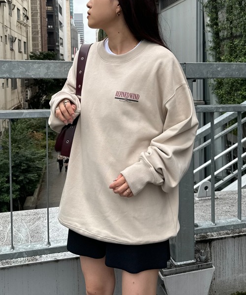 CIAOPANIC TYPY（チャオパニックティピー）の「フロッキーロゴリントスウェット（Tシャツ/カットソー・レディース・グレー/ブラック/グリーン/イエロー・MEDIUM/LARGE）」の13枚目の写真