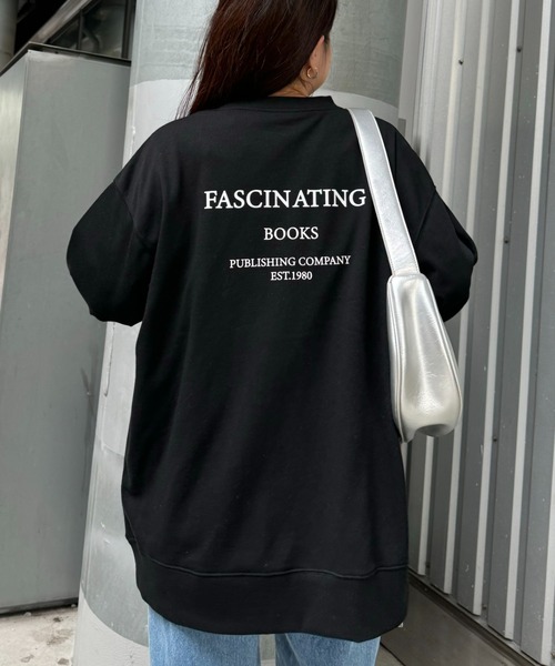 CIAOPANIC TYPY（チャオパニックティピー）の「フロッキーロゴリントスウェット（Tシャツ/カットソー・レディース・グレー/ブラック/グリーン/イエロー・MEDIUM/LARGE）」の7枚目の写真