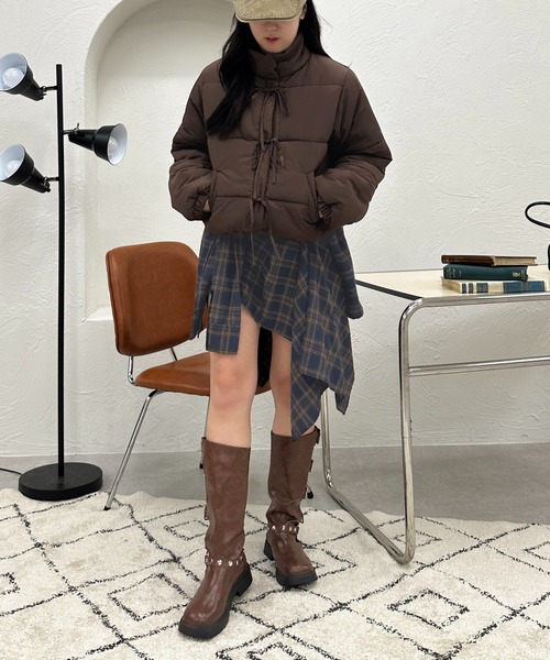 mi__na✫ プレッツェル　リボンジャケット　ブラウン REMI RELIEF（レミレリーフ）の「REMI RELIEF/レミレリーフ 超軽量