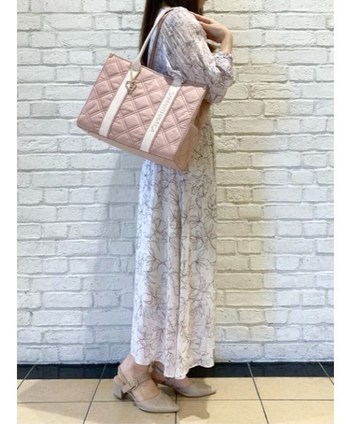 大人気!! SAMANTHAVEGA ロゴテープキルティング A4 トートバッグ ロゴテープキルティングA4トートバッグ(FREE ブラック