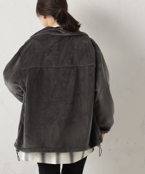 FOUND GOOD（ファウンドグッド）の「ブランケットブルゾン（Tシャツ/カットソー・レディース・ベージュ/ブラウン系8/グレー系8/アイボリー・L/M/S）」の6枚目の写真