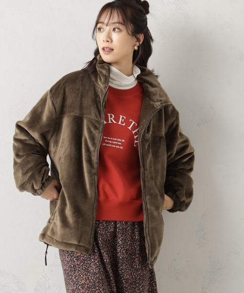 FOUND GOOD（ファウンドグッド）の「ブランケットブルゾン（Tシャツ/カットソー・レディース・ベージュ/ブラウン系8/グレー系8/アイボリー・L/M/S）」の9枚目の写真