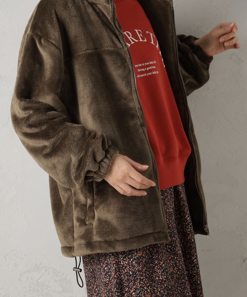 FOUND GOOD（ファウンドグッド）の「ブランケットブルゾン（Tシャツ/カットソー・レディース・ベージュ/ブラウン系8/グレー系8/アイボリー・L/M/S）」の11枚目の写真