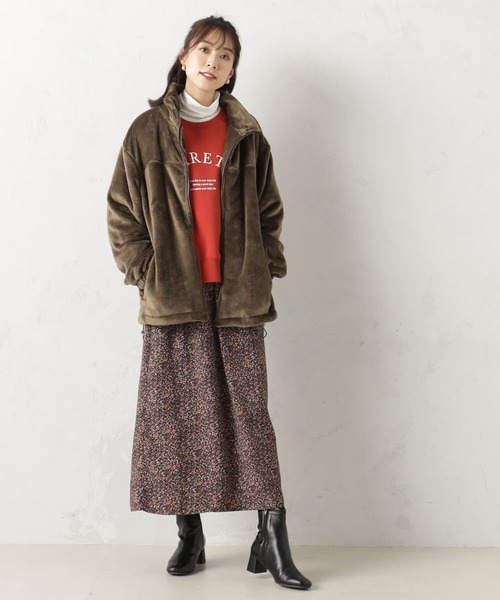 FOUND GOOD（ファウンドグッド）の「ブランケットブルゾン（Tシャツ/カットソー・レディース・ベージュ/ブラウン系8/グレー系8/アイボリー・L/M/S）」の12枚目の写真