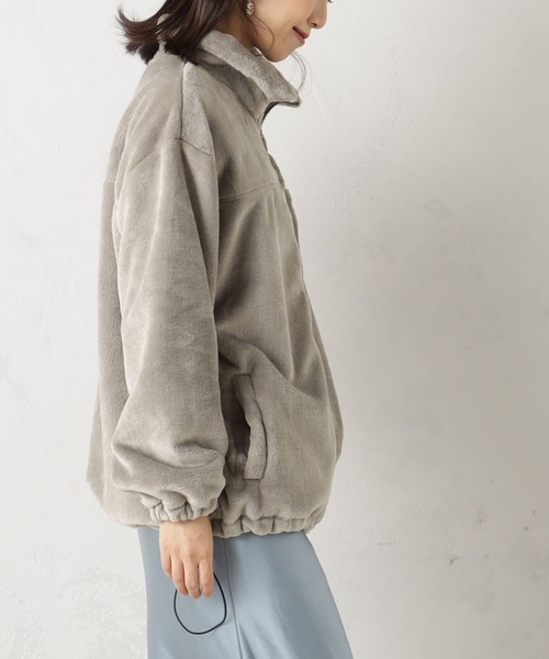 FOUND GOOD（ファウンドグッド）の「ブランケットブルゾン（Tシャツ/カットソー・レディース・ベージュ/ブラウン系8/グレー系8/アイボリー・L/M/S）」の15枚目の写真