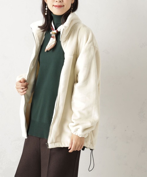 FOUND GOOD（ファウンドグッド）の「ブランケットブルゾン（Tシャツ/カットソー・レディース・ベージュ/ブラウン系8/グレー系8/アイボリー・L/M/S）」の18枚目の写真