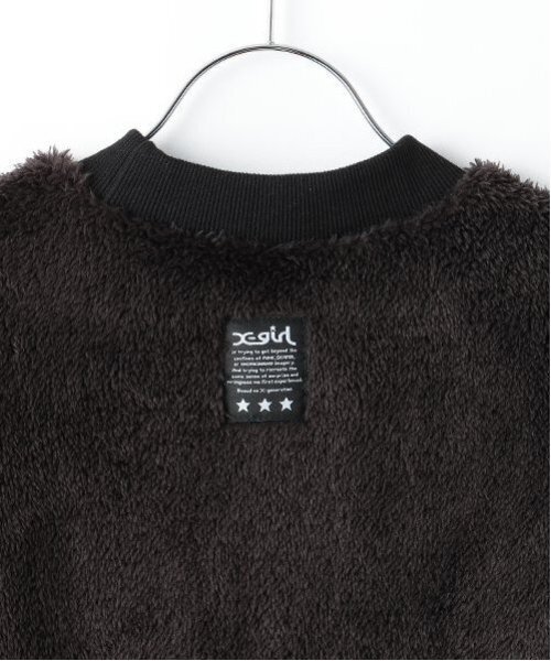 X-girl Stages（エックスガールステージス）の「カラフルロゴフラッフィートレーナー（スウェット・キッズ・ブラック/アイボリー/マルチ・130cm/140cm/80ｃｍ/90cm/110cm/100cm/120cm）」の11枚目の写真