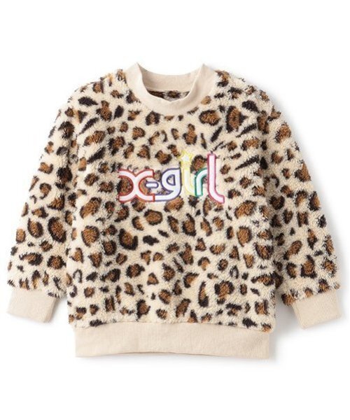 X-girl Stages（エックスガールステージス）の「カラフルロゴフラッフィートレーナー（スウェット・キッズ・ブラック/アイボリー/マルチ・130cm/140cm/80ｃｍ/90cm/110cm/100cm/120cm）」の15枚目の写真