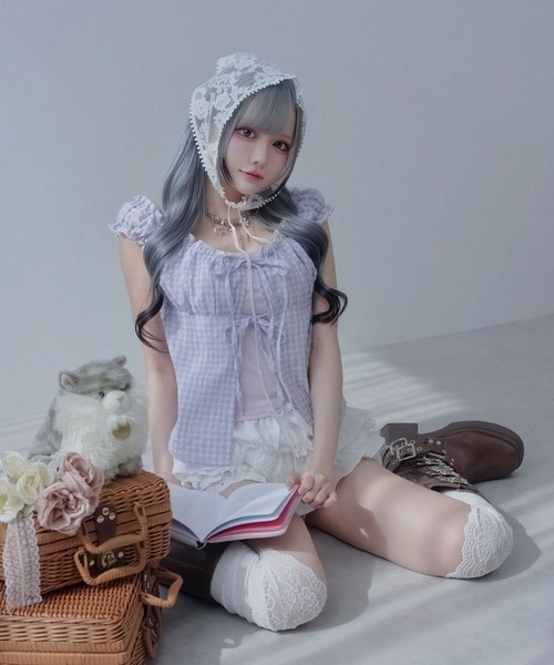 Diable baiser(ディアブルベーゼ)の「フリフリフェミニンペチパン(その他パンツ・レディース・ブラック/ホワイト・MEDIUM/LARGE/LL)」の9枚目の写真