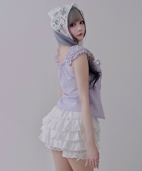 Diable baiser(ディアブルベーゼ)の「フリフリフェミニンペチパン(その他パンツ・レディース・ブラック/ホワイト・MEDIUM/LARGE/LL)」の18枚目の写真