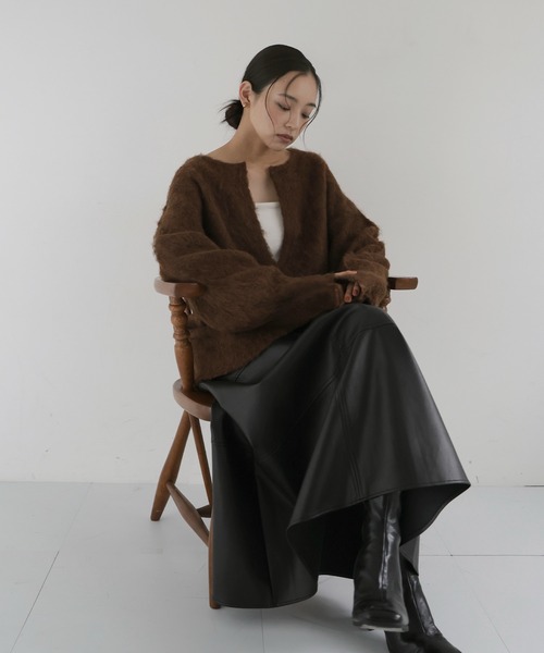 入手困難✨ エルマンノシェルビーノ 長袖ニット カシミヤ×ウール素材 ブラウン 入手困難✨ エルマンノシェルビーノ 長袖ニット カシミヤ×ウール素材