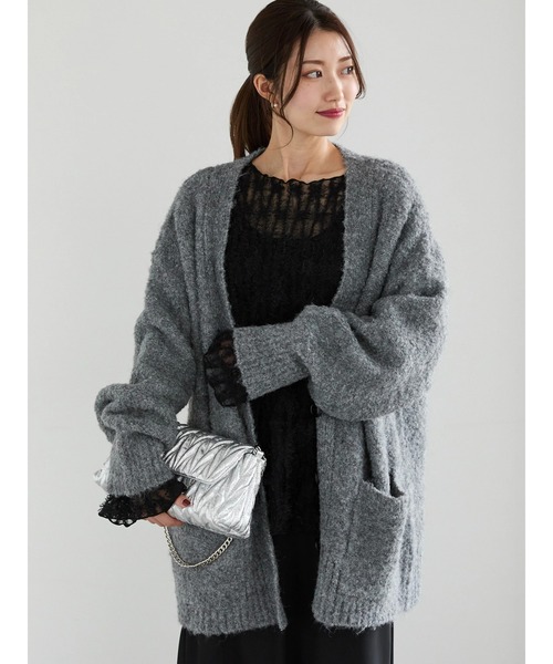 Te chichi（テチチ）の「ブークレーニットカーディガン（カーディガン/ボレロ・レディース・オフホワイト/ブルー/グレー・F）」の12枚目の写真