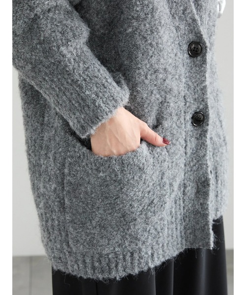 Te chichi（テチチ）の「ブークレーニットカーディガン（カーディガン/ボレロ・レディース・オフホワイト/ブルー/グレー・F）」の16枚目の写真