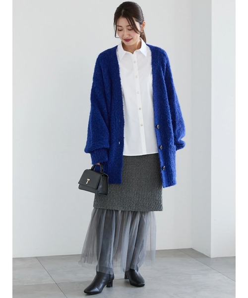 Te chichi（テチチ）の「ブークレーニットカーディガン（カーディガン/ボレロ・レディース・オフホワイト/ブルー/グレー・F）」の17枚目の写真