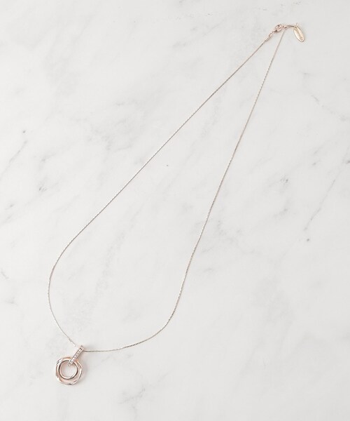 SHOO・LA・RUE（シューラルー）の「◆ダブルリングネックレス（ネックレス・レディース・ゴールド/ピンクゴールド/シルバー・00）」の6枚目の写真