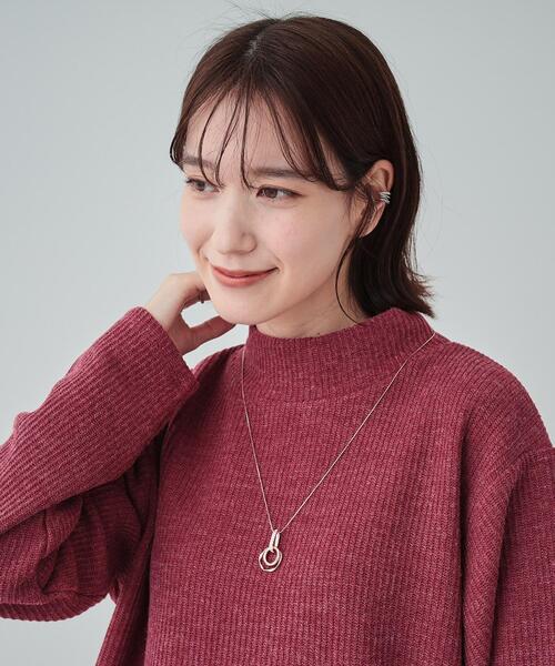 SHOO・LA・RUE（シューラルー）の「◆ダブルリングネックレス（ネックレス・レディース・ゴールド/ピンクゴールド/シルバー・00）」の8枚目の写真