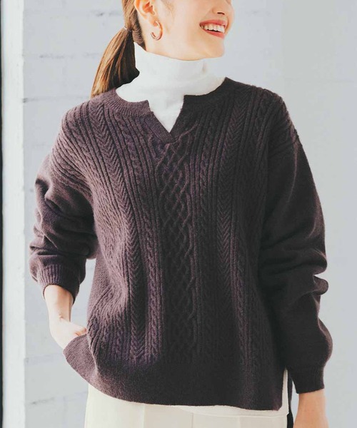 【美品✨】L'Appartement Ribbed Sweater チョコレート zz-116696_00-1.jpg?1730947175