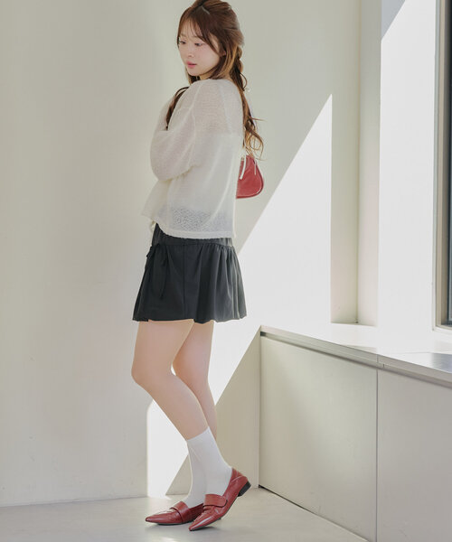 continuer de NICE CLAUP(コンティニューデナイスクラップ)の「【@_chipi2xセレクト】前後2WAYドロストプルオーバー(ニット/セーター・レディース・ブラック/オフホワイト/グレー・FREE)」の11枚目の写真