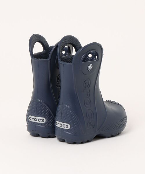 crocs（クロックス）の「クロックス トドラー ハンドル イット レイン ブーツ / crocs Toddler Handle It Rain Boot（レインシューズ・キッズ・ネイビー/イエロー/ピンク・17.5cm/14cm/15cm/15.5cm/16.5cm）」の4枚目の写真