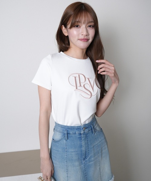 リップサービス LIP SERVICE カーブロゴTシャツ （ミックス1） カーブロゴTシャツ（Tシャツ/カットソー）｜LIPSERVICE（リップ