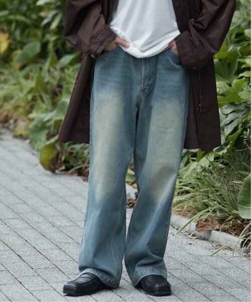 B.C STOCK（ベーセーストック）の「《追加2》[B.A.C.D]ワイドストレートデニム（デニムパンツ・メンズ・ブルー系その他/ブルー/ブラック系その他/ライトブルー・MEDIUM/SMALL/LARGE）」の4枚目の写真