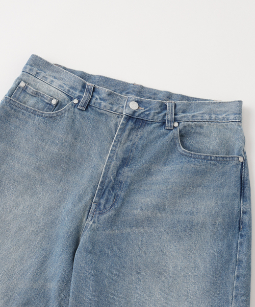 B.C STOCK（ベーセーストック）の「《追加2》[B.A.C.D]ワイドストレートデニム（デニムパンツ・メンズ・ブルー系その他/ブルー/ブラック系その他/ライトブルー・MEDIUM/SMALL/LARGE）」の11枚目の写真