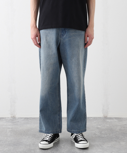 B.C STOCK（ベーセーストック）の「《追加2》[B.A.C.D]ワイドストレートデニム（デニムパンツ・メンズ・ブルー系その他/ブルー/ブラック系その他/ライトブルー・MEDIUM/SMALL/LARGE）」の19枚目の写真